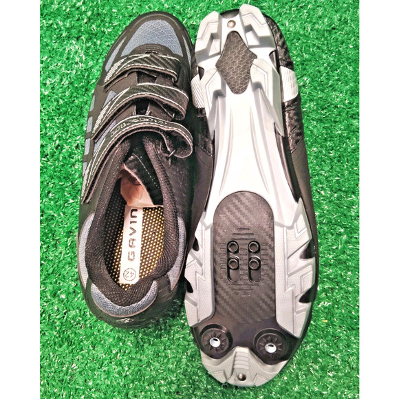 Gavin Indoor Cycling Shoes Women's Black Gray Road Bike Mesh Flexible Straps - Picture 6 of 6